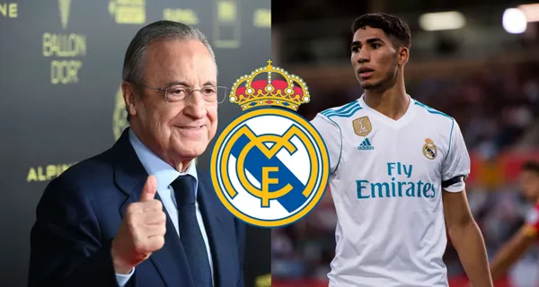 Achraf Hakimi se ofreció al Real Madrid y esto le dijo Florentino Pérez
