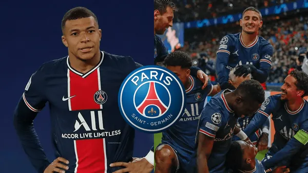 Al finalizar el encuentro, uno de los compañeros de Mbappé le escribió en la pelota del hat-trick el apodo “pingüino”
