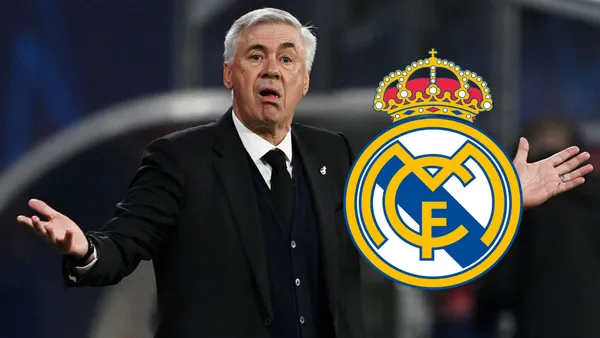 Ancelotti enfadado en un partido del Real Madrid. (Foto: AFP)