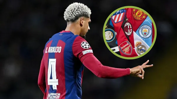 Araújo con la camiseta del FC Barcelona.