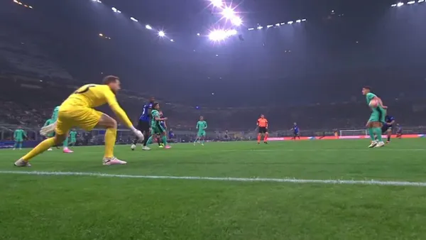 Atlético de Madrid se salvó ante Inter de Milán, porque no le pitaron una mano de Nahuel Molina