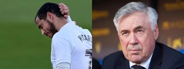 Aún con el partido definido, Carlo Ancelotti no le dio ni un minuto de juego a Eden Hazard quien podría irse antes del final del mercado de pases.