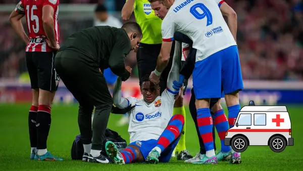 Balde tras sufrir la lesión