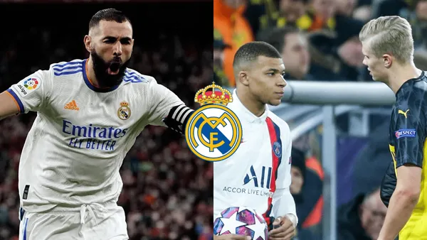 Benzema da muestras claras de saber como se juega en el Madrid para que aprendan Mbappé y Haaland.