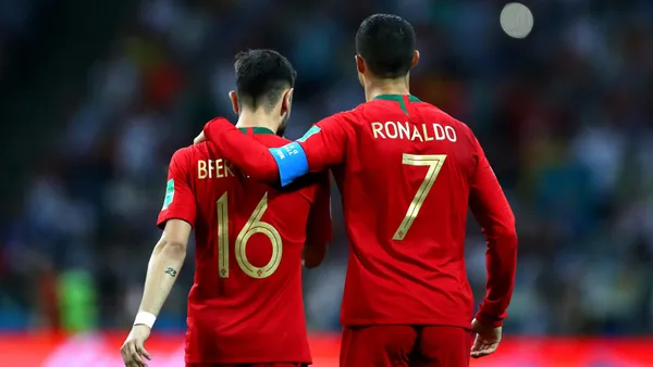 Bruno Fernandes y Cristiano Ronaldo / Foto: AS