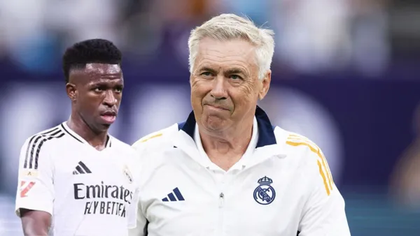 Carlo Ancelotti - Vinicius Jr. (Foto: Real Madrid)