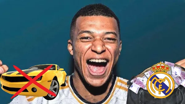Como Mbappé, la figura de Real Madrid que gana millones y no conduce ningún auto
