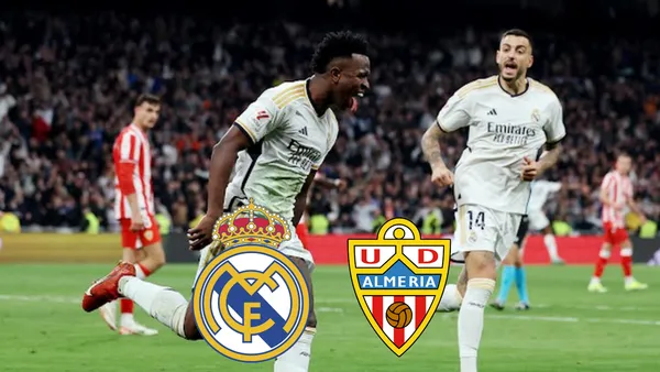 Con suspenso, el Real Madrid logra la remontada ante el Almería por 3 a 2