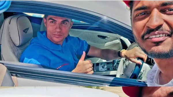CR7 y su foto con el fan que recorrió más de 1200km a pie