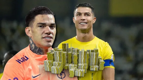 Cristiano Ronaldo y Ederson / Foto: Collage