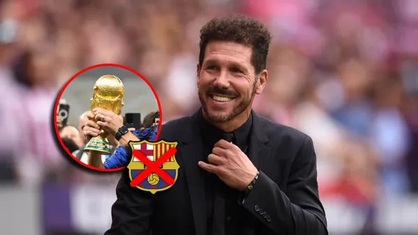 Diego Simeone, entrenador argentino del Atlético de Madrid.