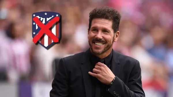 Diego Simeone, entrenador del Atlético de Madrid.