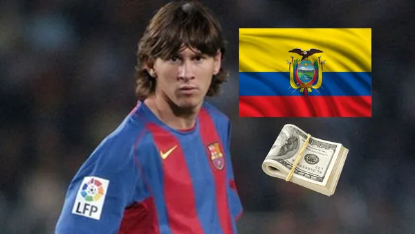 Diferencias abismales, Lionel Messi ya cobró 3 millones en su primer sueldo con el Barça mientras este ecuatoriano obtuvo 270 dólares