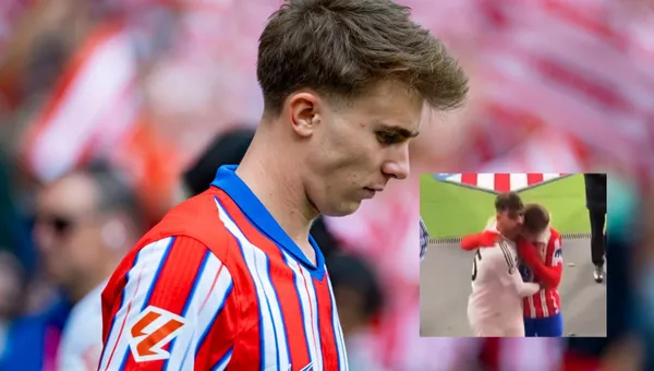 El canterano del Real Madrid consoló al rojiblanco cuando este entró en lágrimas