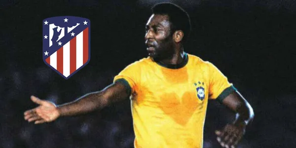 El día que O Rei le anotó un hat-trick al Atlético de Madrid en un partido amistoso en 1966.