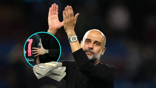 El entrenador lució este impactante reloj en el Santiago Bernabéu frente al Madrid.