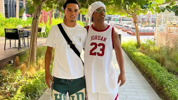 El hijo del astro Brasilero va a poder disputar un amistoso para ser visto por el Barcelona