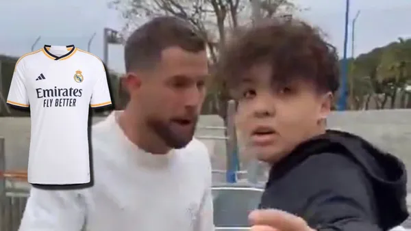 El jugador del Madrid que le regaló su camiseta a sujeto que insultó a Martínez