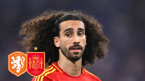 El lateral español perdió la marca de Frimpong y acabó en gol