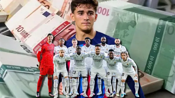 El Real Madrid tasó en 1 billón de euros a este jugador, superando por lejos a Gavi del FC Barcelona