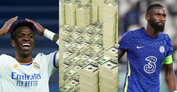 El recien fichado Antonio Rüdiger recibirá una prima por fichaje de 15 millones de euros más un salario de 10 millones, muchisímo más que los 4 que percibe Vinicius Junior.