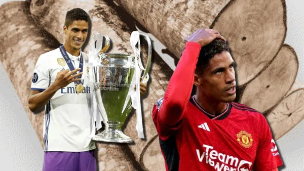 En el Madrid figura y hoy tronco, esto hizo Varane en United ante un club de 4ta