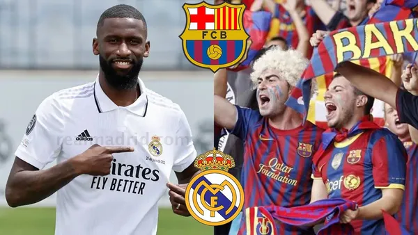 En su presentación como flamante incorporación merengue, Antonio Rüdiger destrató al Fütbol Club Barcelona. Los aficionados estallaron por las redes.