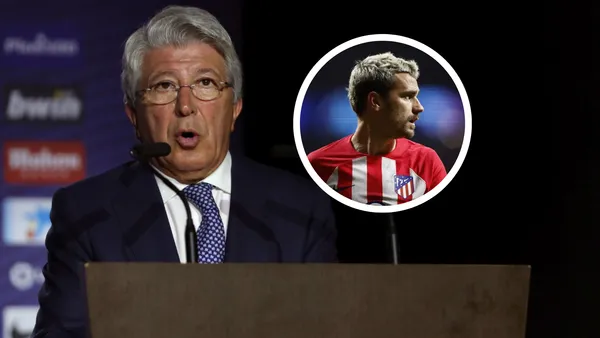 Enrique Cerezo y Antoine Griezmann Foto: Telemadrid y Marca
