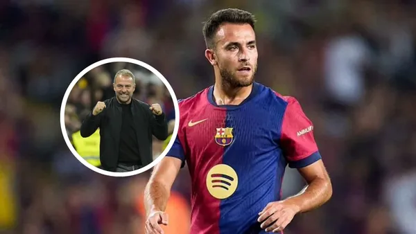 Eric García - Hansi Flick (Foto: X)