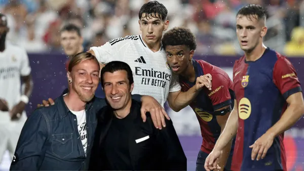 FC Barcelona - Real Madrid - Figo - Guti (Foto: La Liga)