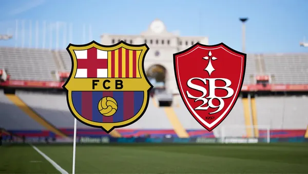 FC Barcelona vs Brest Foto: La Razón y Escudoteca