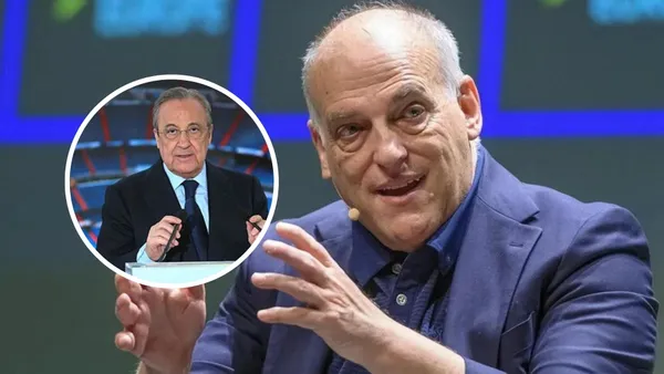 Florentino Pérez - Javier Tebas (Foto: X)