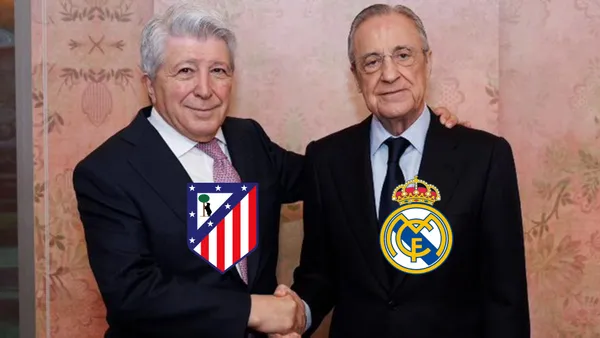 Florentino Pérez y Cerezo se reunieron antes del partido en una comida amistosa
