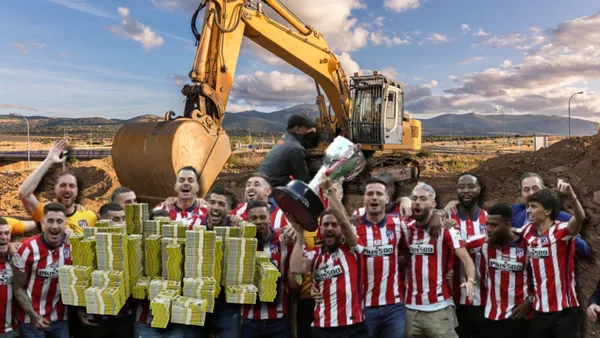 Ganó 9 millones y levantó 5 títulos con el Atleti, ahora apareció manejando una excavadora
