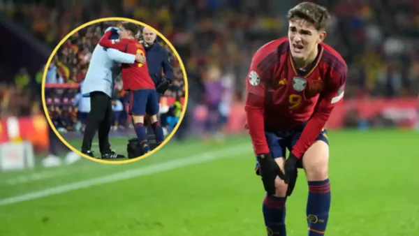 Gavi en la Selección de España / Foto: Madrid-Barcelona