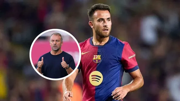 Hansi Flick - Eric García (Foto: X del FC Barcelona)