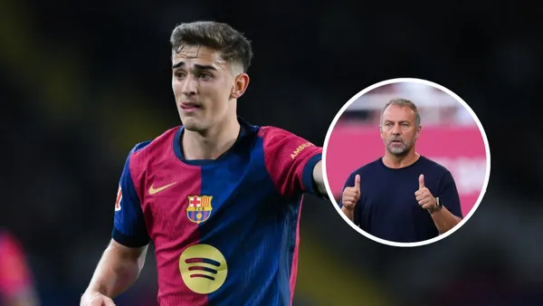 Hansi Flick - Gavi (Foto: X del FC Barcelona)