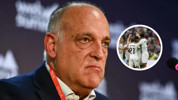 Javier Tebas Foto: LaLiga y Real Madrid