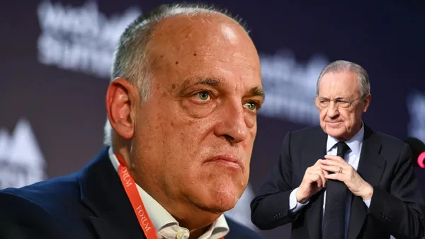 Javier Tebas y Florentino Pérez Foto: El Confidencial