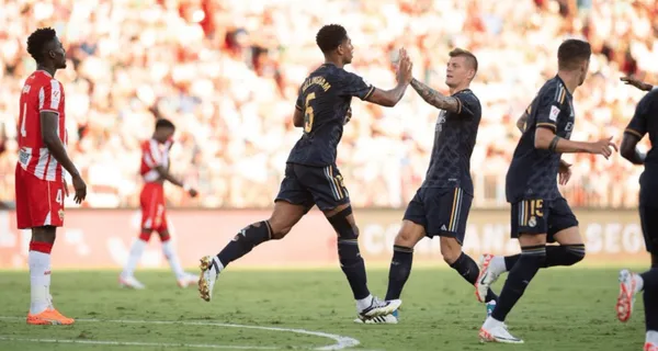 Jude Bellingham puso el 1-1 del Real Madrid en el Power Horse Stadium luego del tanto de Sergio Arribas en Almería.