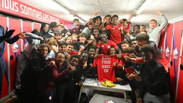Jugadores del Lille. Foto: redes sociales del Lille.