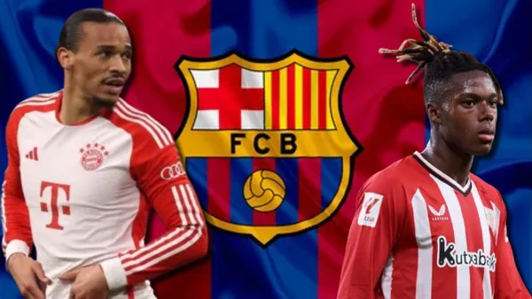 Leroy Sané y Nico Williams, jugadores que quiere el FC Barcelona