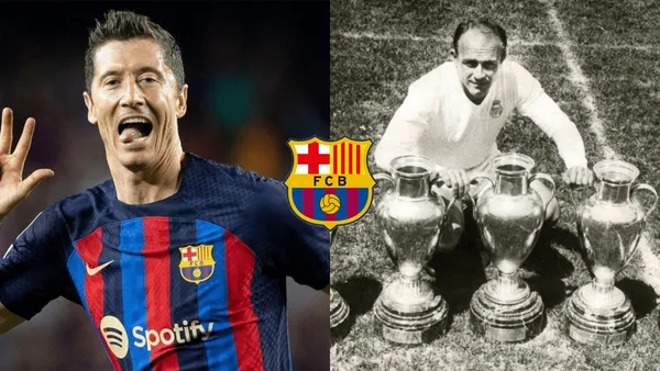 Lewandowski alcanzó un récord histórico de Alfredo Di Stéfano.