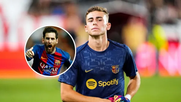 Lionel Messi - Fermín López (Foto: X)