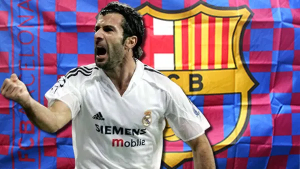 Luis Figo, jugador del Real Madrid