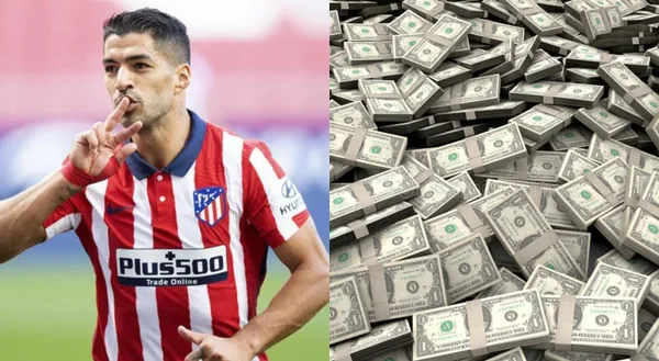 Luis Suárez cambiaría Atlético Madrid por River Plate de Argentina. Allí percibiría un salario de 3 millones de euros por temporada, lejos de los 6 que percibía en el equipo colchonero pero un sueldo de lujo para el fútbol argentino.