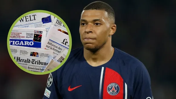 Mbappé con la camiseta del PSG y la opinión de la prensa francesa.
