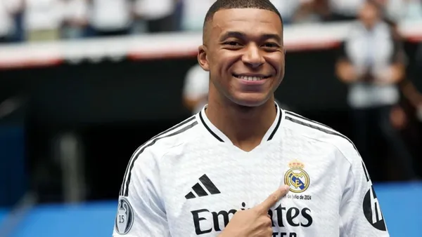 Mbappé siendo presentado en el Real Madrid. (Foto: EFE)
