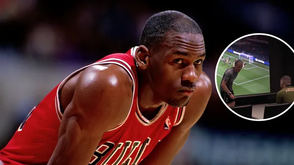 Michael Jordan Foto: Los Ángeles Times y Captura de Movistar +