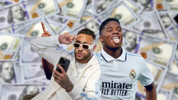 Mientras Neymar gasta dinero en fiestas, lo que hizo Endrick con su primer sueldo